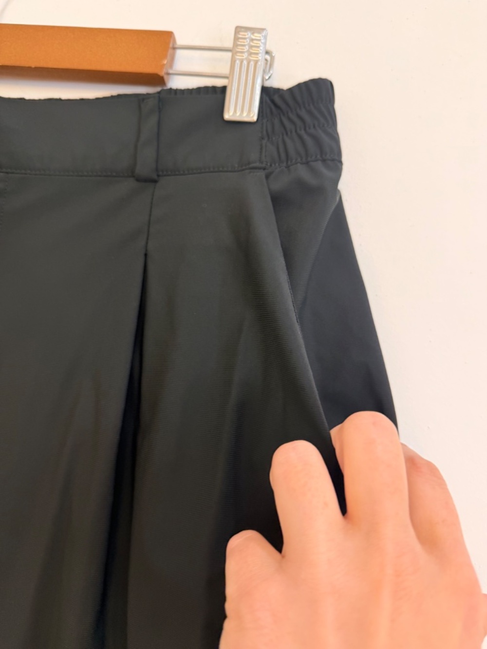 Old Navy SleekTech High Rise Wide Leg Pants Black Size M Go Dry - Picture 2 of 5